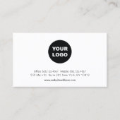 ロゴカスタムの追加プロフェッショナルアポイントメントアラーム 名刺 (正面)