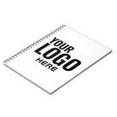 ロゴカスタムの追加プロフェッショナル ノートブック (左側)