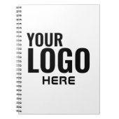ロゴカスタムの追加プロフェッショナル ノートブック (正面)