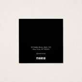 ロゴカスタムの追加白黒イヤリングディスプレイ (裏面)