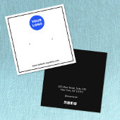 ロゴカスタムの追加白黒イヤリングディスプレイ