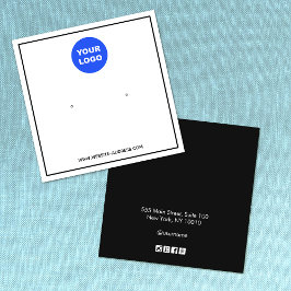 ロゴカスタムの追加白黒イヤリングディスプレイ