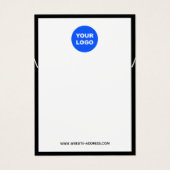 ロゴカスタムの追加白黒ネックレスディスプレイ (正面)