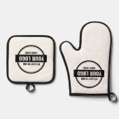 ロゴカスタムを追加 鍋つかみ&鍋敷きセット (正面)