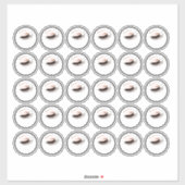 ロゴカスタムアイズラッシュ美しいスタジオコスメティック シール (シート)