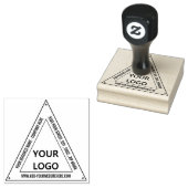 ロゴカスタムアドレス三角形のラバースタンプ ラバースタンプ (押印)