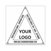 ロゴカスタムアドレス三角形のラバースタンプ ラバースタンプ (インプリント)