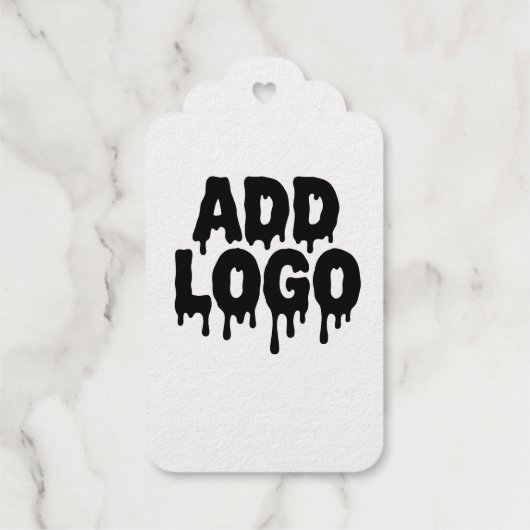 ロゴカスタムイメージの ギフトタグ (裏面)