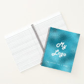 ロゴカスタムイメージビジネスブルー ノートブック (内部)