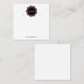 ロゴカスタムイヤリングディスプレイカードの作成 スクエア名刺 (正面/裏面)