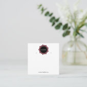 ロゴカスタムイヤリングディスプレイカードの作成 スクエア名刺 (スタンド正面)