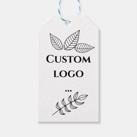 ロゴカスタムギフトラベル、ロゴの交換 ギフトタグ (正面)