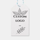 ロゴカスタムギフトラベル、ロゴの交換 ギフトタグ (裏面)