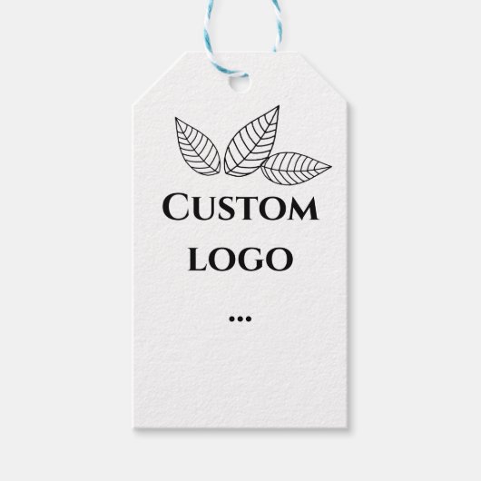 ロゴカスタムギフトラベル、ロゴの交換 ギフトタグ (正面)