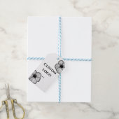 ロゴカスタムギフトラベル、ロゴの交換 ギフトタグ (より糸付き)