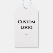 ロゴカスタムギフトラベル、ロゴの交換 ギフトタグ (裏面)