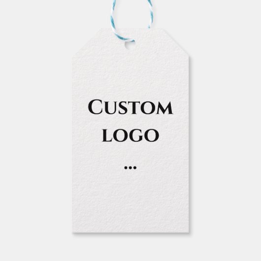 ロゴカスタムギフトラベル、ロゴの交換 ギフトタグ (裏面)