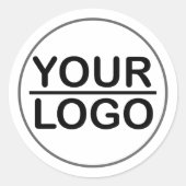 ロゴカスタムクラシックラウンドステッカー ラウンドシール (正面)
