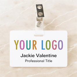 ロゴカスタムクリップリール付きPVCネームバッジ バッジ