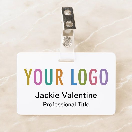 ロゴカスタムクリップリール付きPVCネームバッジ バッジ