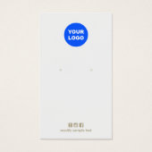 ロゴカスタムグレーのイヤリング表示カードの追加 (正面)