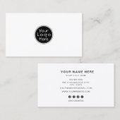 ロゴカスタムサークルプロフェッショナル事業の追加 名刺 (正面/裏面)