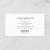 ロゴカスタムサークルプロフェッショナル事業の追加 名刺 (裏面)