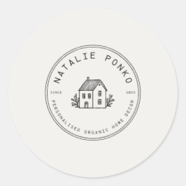 ロゴカスタムシール ラウンドシール