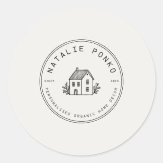 ロゴカスタムシール ラウンドシール