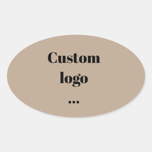 ロゴカスタムシール、ロゴの交換 楕円形シール (正面)
