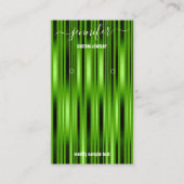ロゴカスタムジュエリーカードソーシャルメディアグリーン 名刺 (正面)