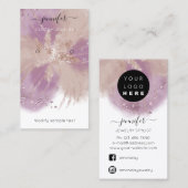 ロゴカスタムジュエリーカードソーシャルメディアナスRos 名刺 (正面/裏面)