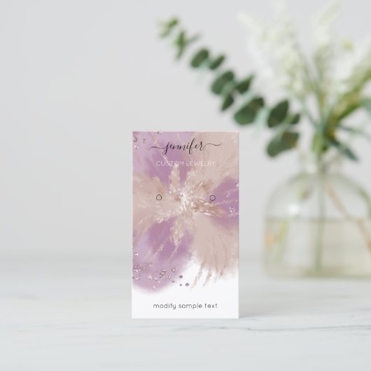 ロゴカスタムジュエリーカードソーシャルメディアナスRos 名刺 (スタンド正面)