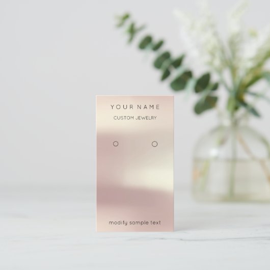 ロゴカスタムジュエリーカードソーシャルメディアバラ 名刺 (スタンド正面)