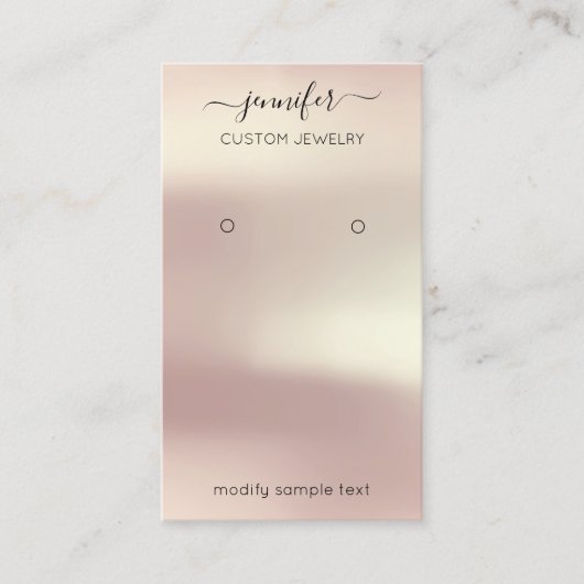 ロゴカスタムジュエリーカードソーシャルメディアバラ 名刺 (正面)