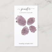 ロゴカスタムジュエリーカードソーシャルメディアフローラ 名刺 (正面)