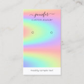 ロゴカスタムジュエリーカードソーシャルメディアホログラフィック 名刺 (正面)