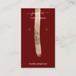 ロゴカスタムジュエリーカードソーシャルメディア金ゴールドマルーン 名刺