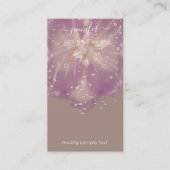 ロゴカスタムジュエリーカードソーシャル結晶フローラ 名刺 (正面)