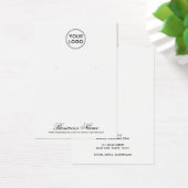 ロゴカスタムスエレガントクリプトのイヤリング表示カード (デスク)