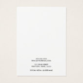 ロゴカスタムスエレガントクリプトのイヤリング表示カード (裏面)