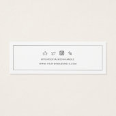 ロゴカスタムスタッドイヤリングディスプレイカードの追加 (裏面)