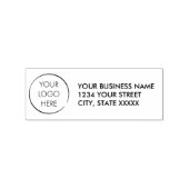 ロゴカスタムスタンプ、ビジネス差出人住所 ラバースタンプ (インプリント)