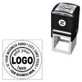 ロゴカスタムスターを追加するビジネス セルフインキングスタンプ (インサイチュ)