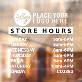 ロゴカスタムストアの営業時間の追加 ウィンドウサイン (シート2)