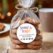 ロゴカスタムソーシャルメディアアイコンのステッカー ラウンドシール