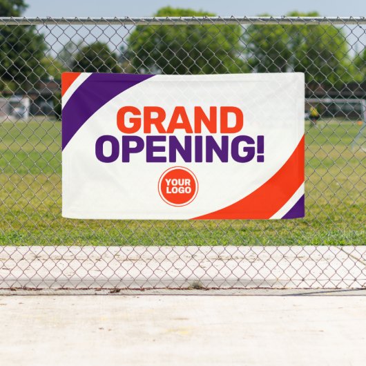 ロゴカスタムテンプレートグランドオープニングビジネスバナー 横断幕 (インサイチュ)