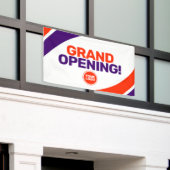 ロゴカスタムテンプレートグランドオープニングビジネスバナー 横断幕 (ビルの外側)