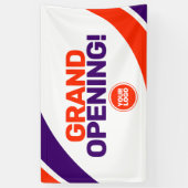 ロゴカスタムテンプレートグランドオープニングビジネスバナー 横断幕 (縦)