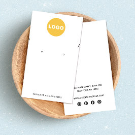 ロゴカスタムネックレスとスタッドイヤリングホルダーの追加 名刺